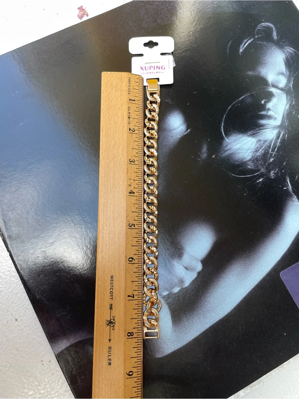 Gold Pavé Cuban Link Bracelet. Unisex